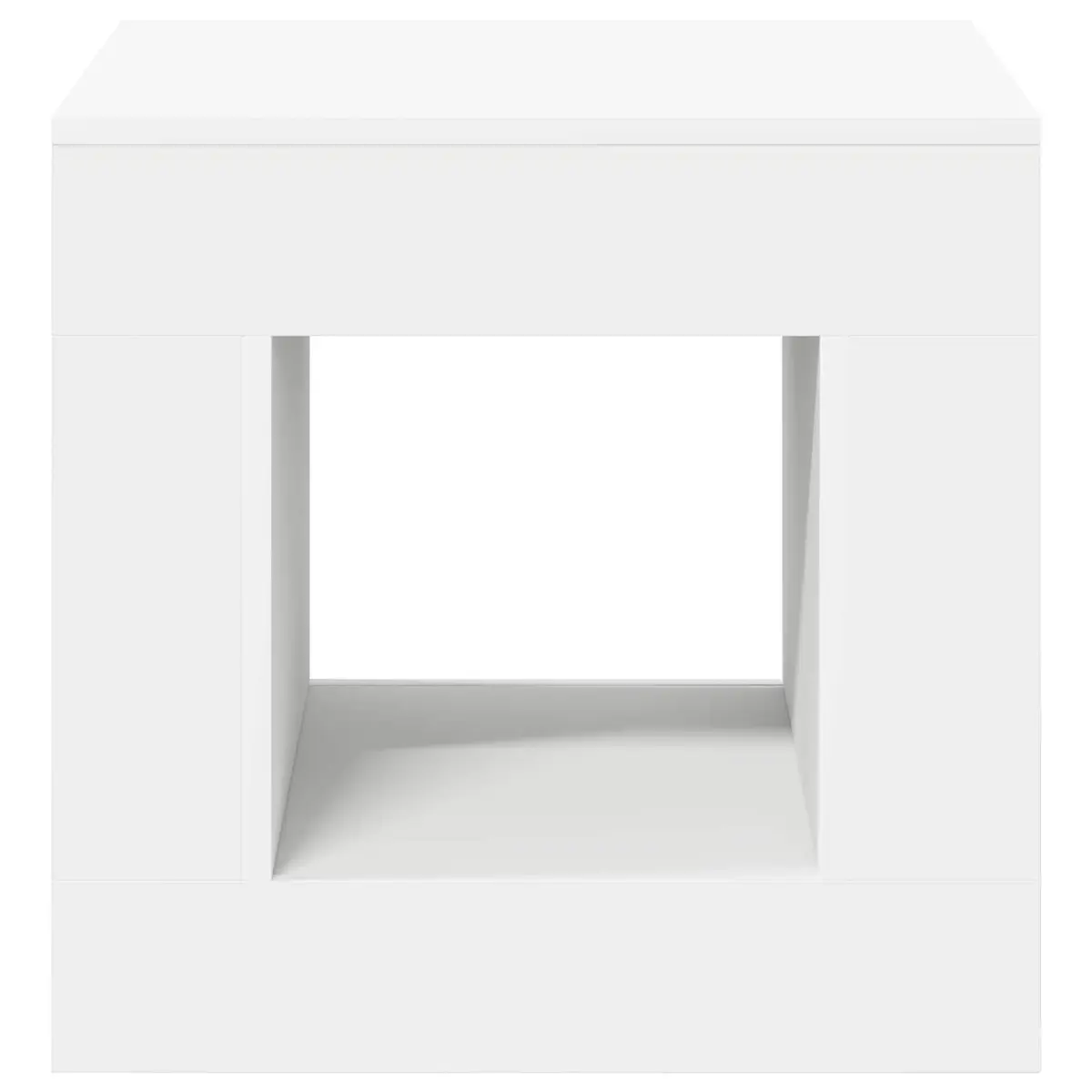 Coffee Table Modern White Small Space Furniture