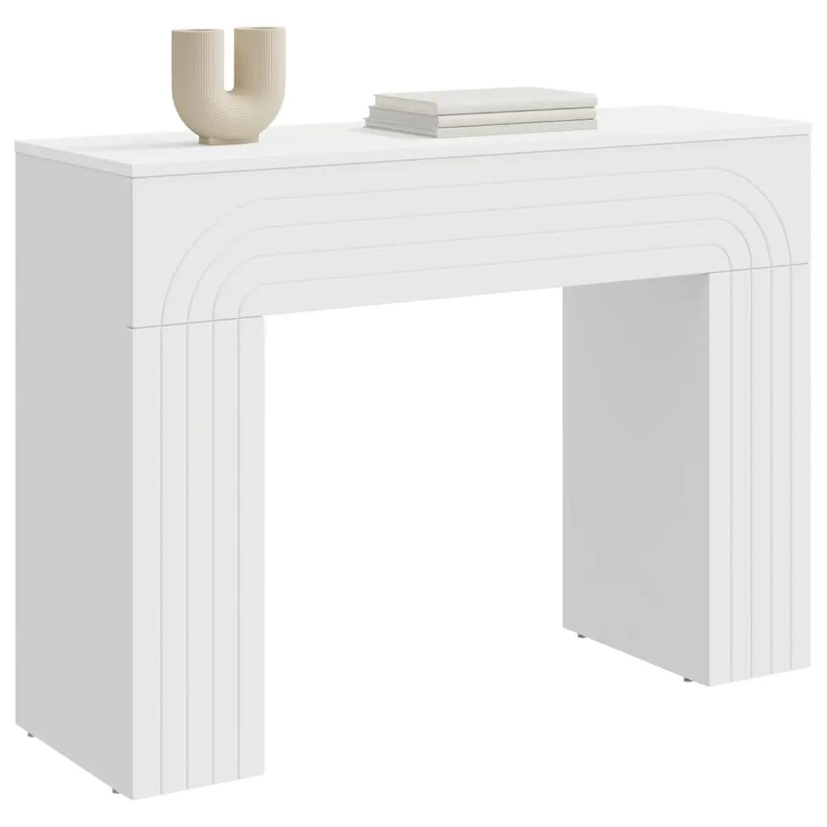 White Rectangular Coffee Table for Living Spaces