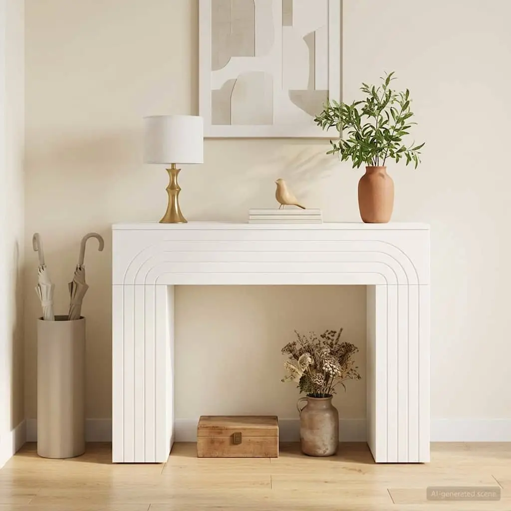 White Rectangular Coffee Table for Living Spaces