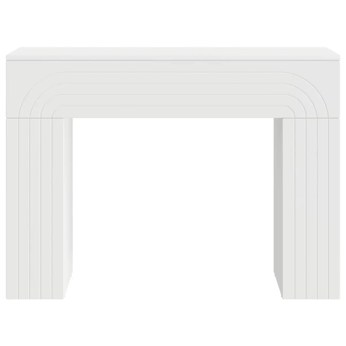 White Rectangular Coffee Table for Living Spaces