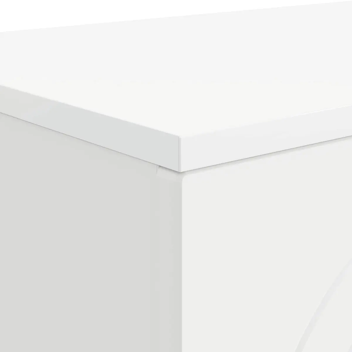 White Rectangular Coffee Table for Living Spaces