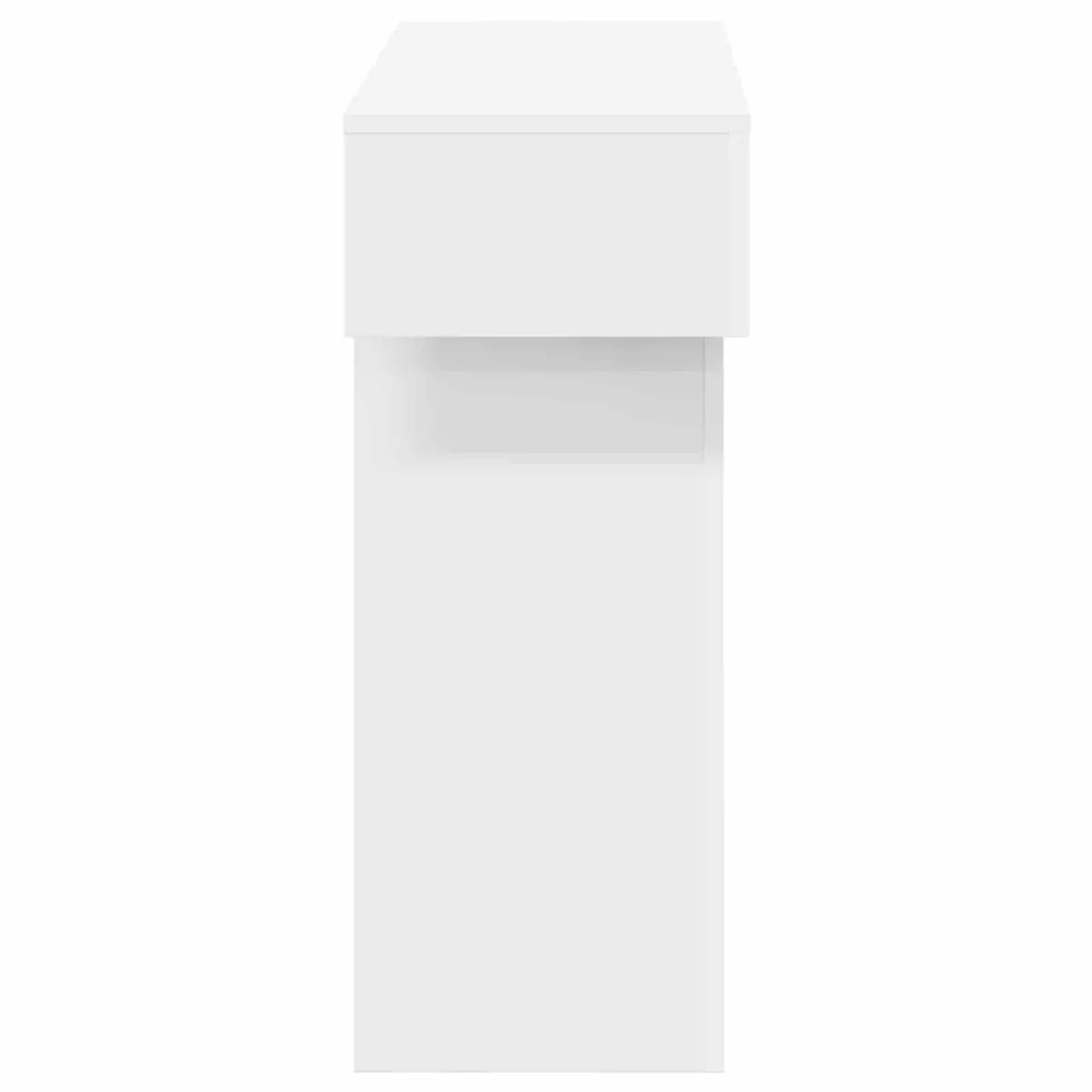White Modern Console Table for Entryway and Living Room