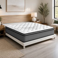 King Size Mattress with Plush EuroTop and Pocket Springs