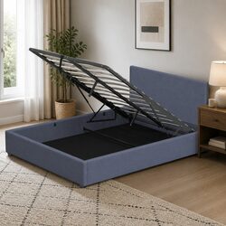 Comfortable Queen Gas Lift Bed Frame with Storage