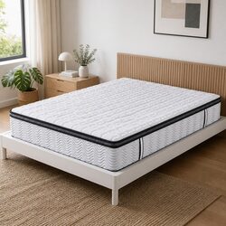 Comfortable Double Pocket Spring Mattress with 5-Zone Support