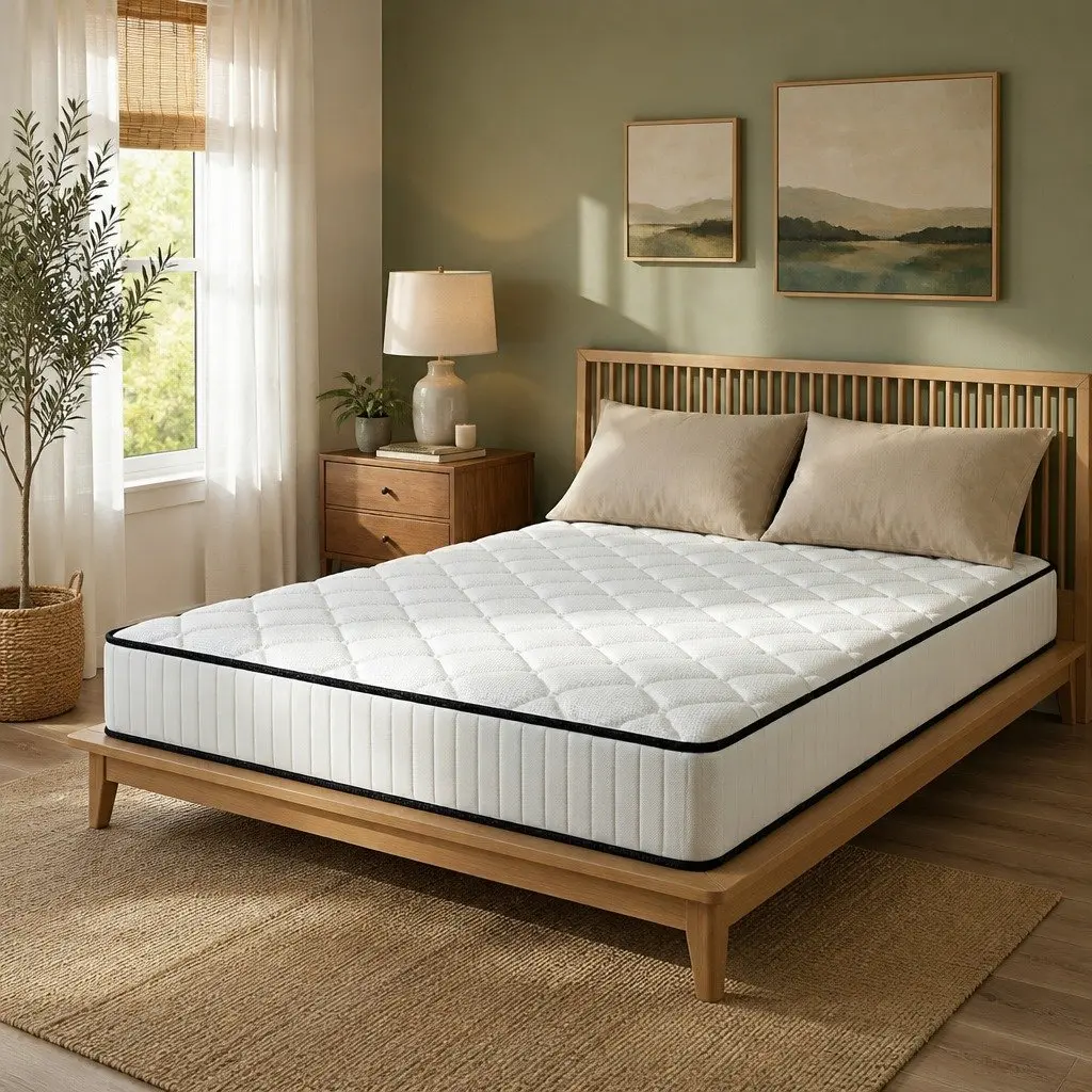 King Mattress Bonnell Spring 5-Zone Pressure Relief Foam Support 183cm x 203cm x 21cm