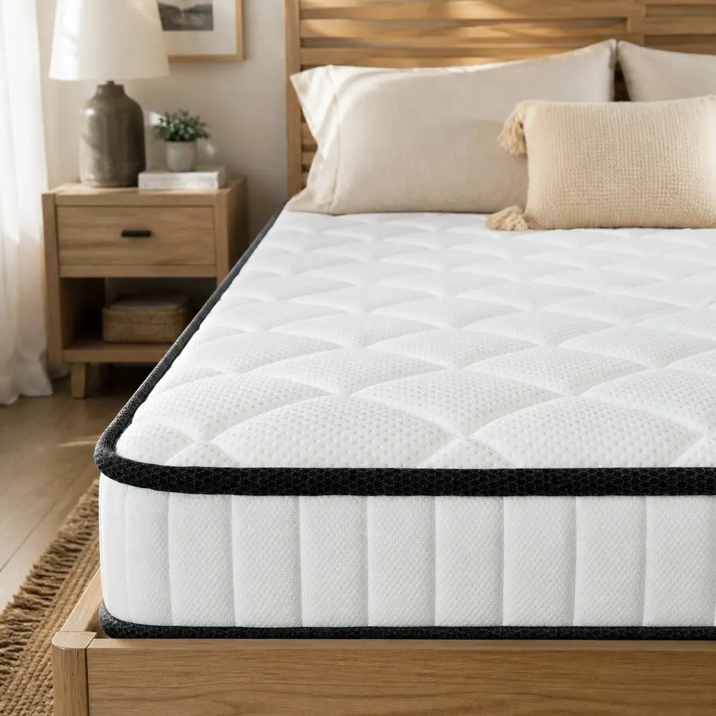 King Mattress Bonnell Spring 5-Zone Pressure Relief Foam Support 183cm x 203cm x 21cm