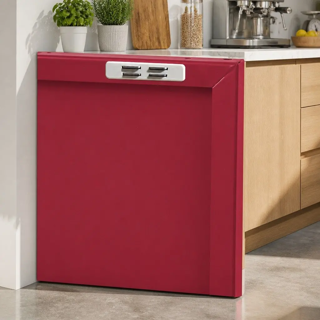 Pink Metal Buffet Sideboard for Dining Spaces