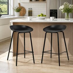 Set of 2 Stylish Bar Stools for Kitchen Counters