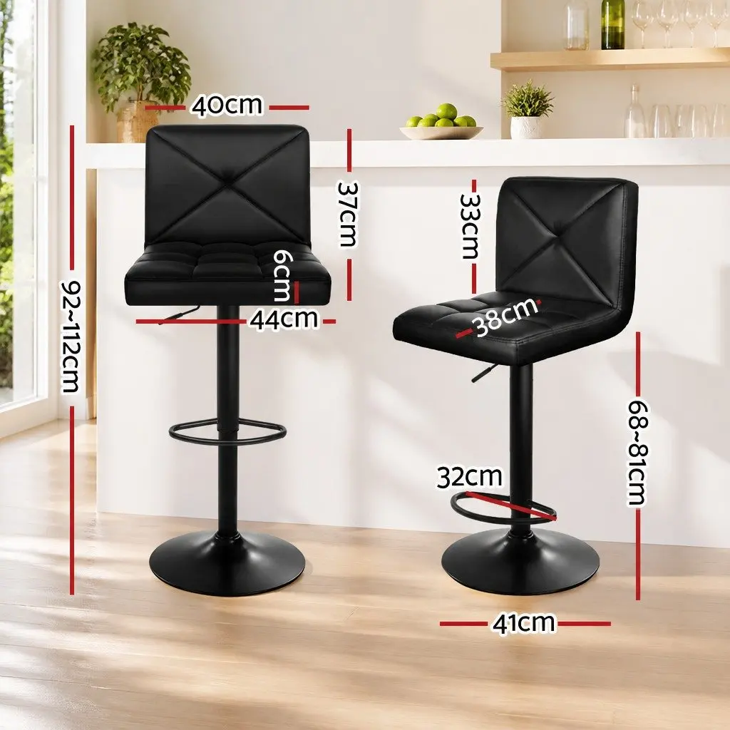 Bar Stools Set of 4 with Adjustable Height