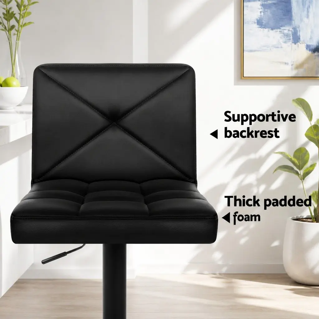 Bar Stools Set of 4 with Adjustable Height