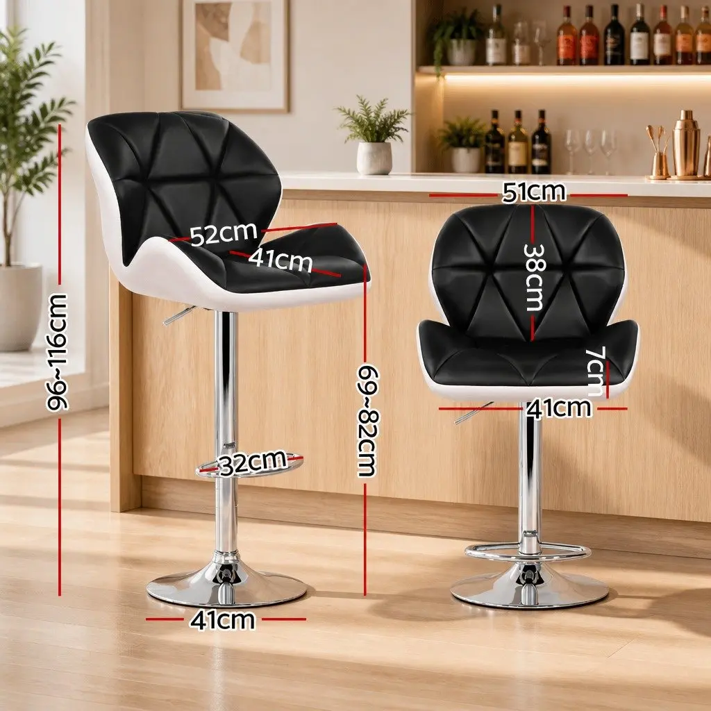 Padded Bar Stools with Gas Lift and Swivel