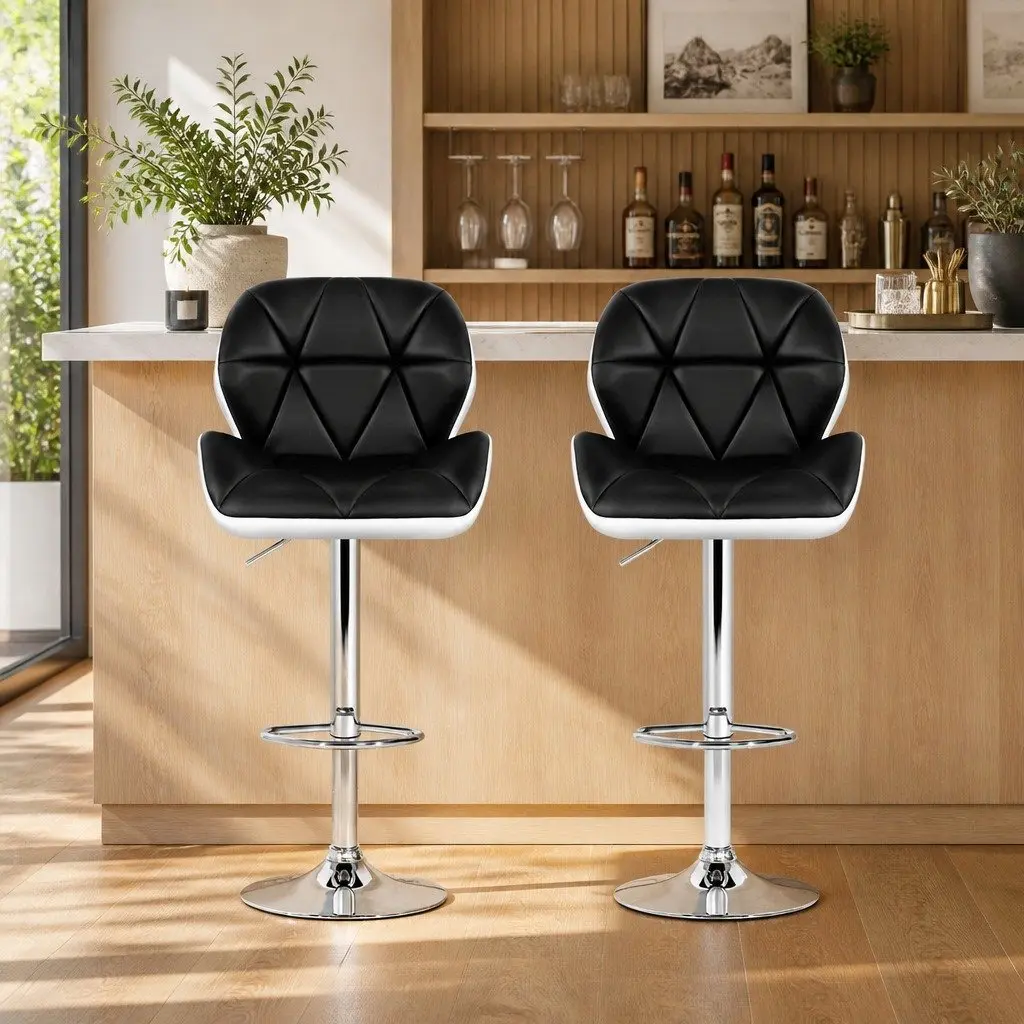 Padded Bar Stools with Gas Lift and Swivel