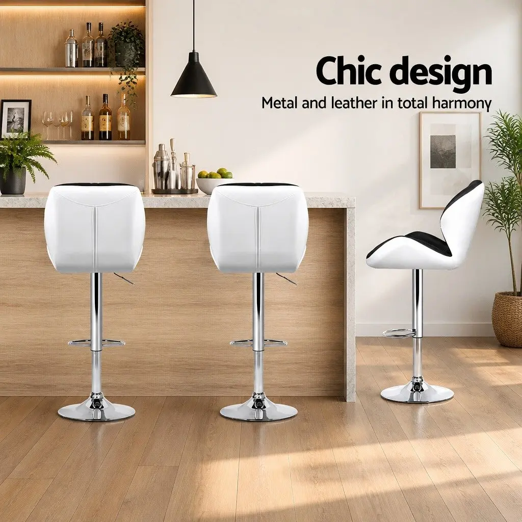 Padded Bar Stools with Gas Lift and Swivel