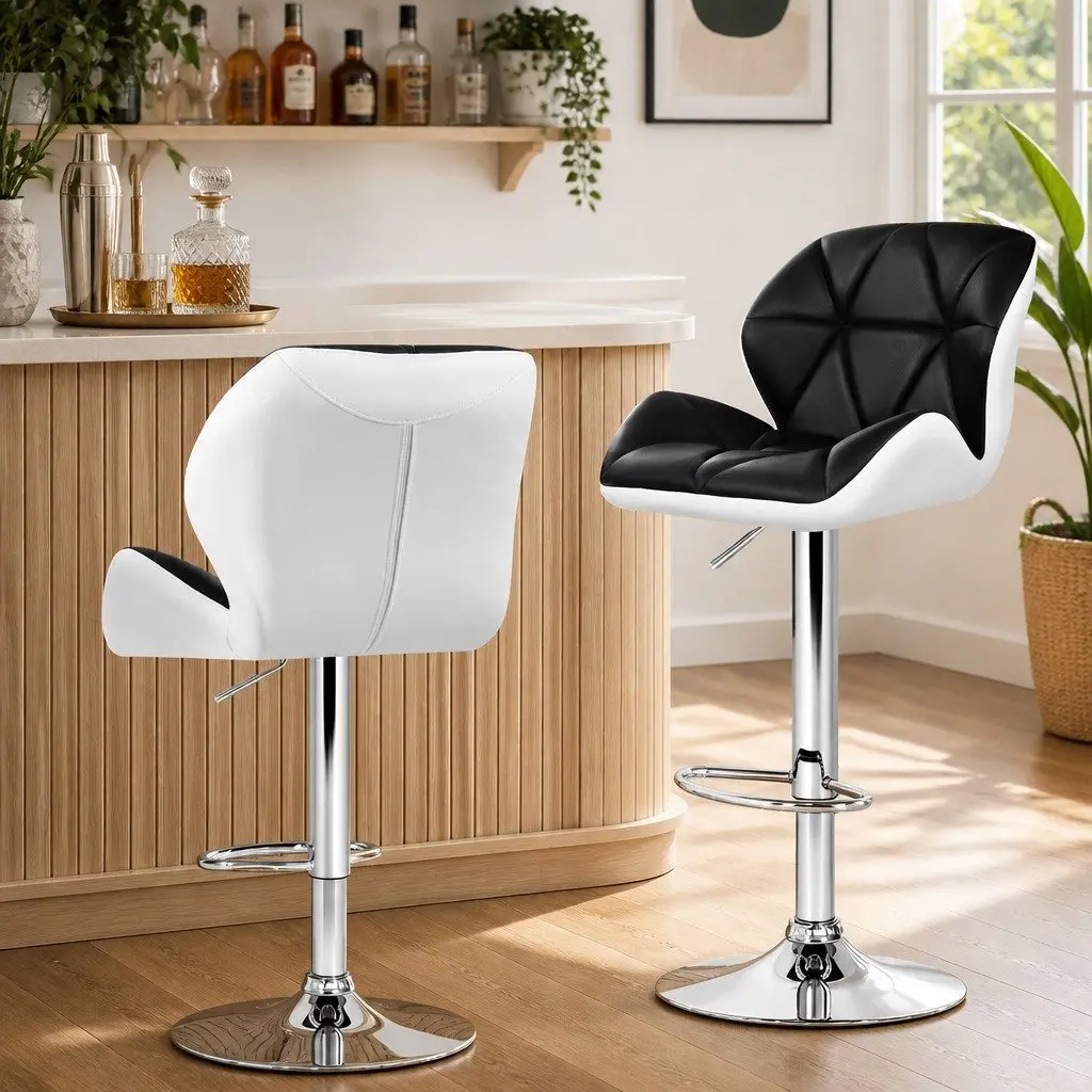 Padded Bar Stools with Gas Lift and Swivel