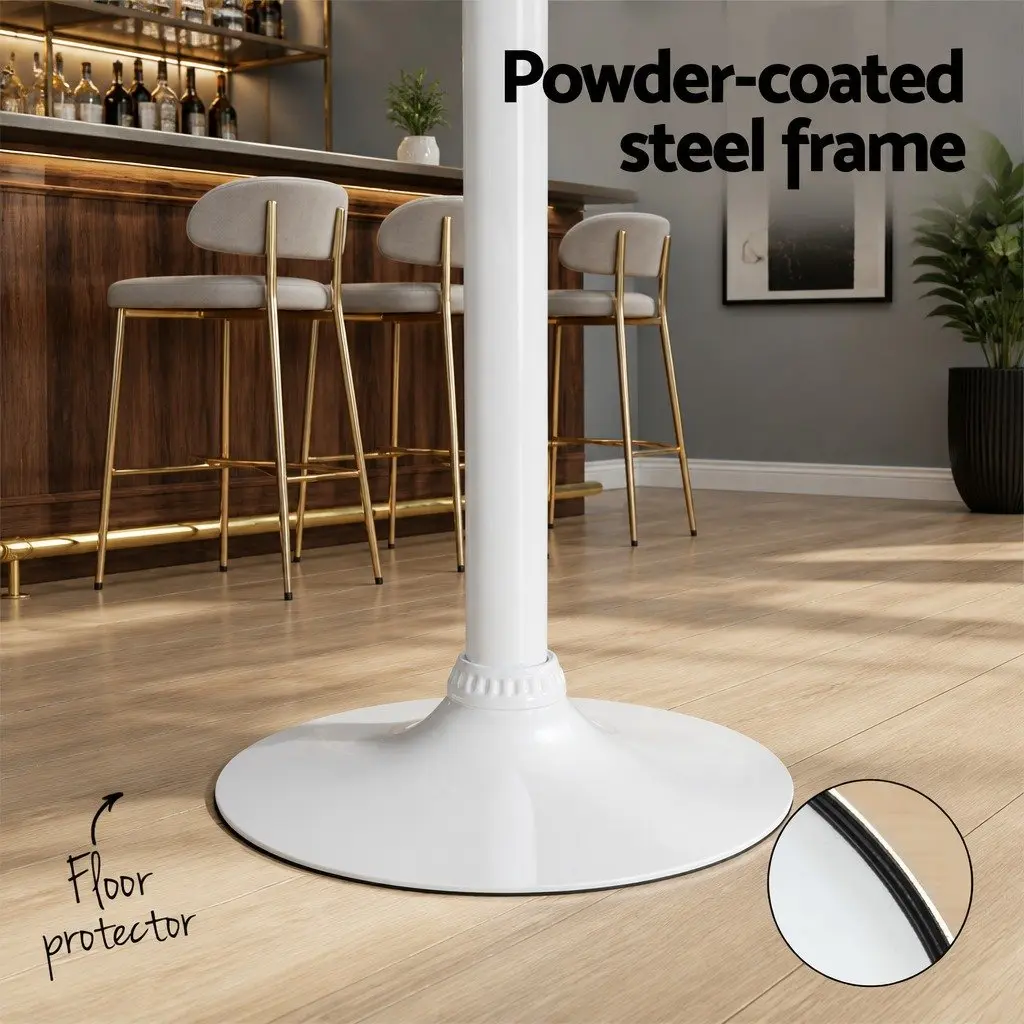 Pine Bar Table with Adjustable Gas Lift and Swivel Top