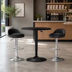 Adjustable Bar Table and Stools Set for Modern Spaces