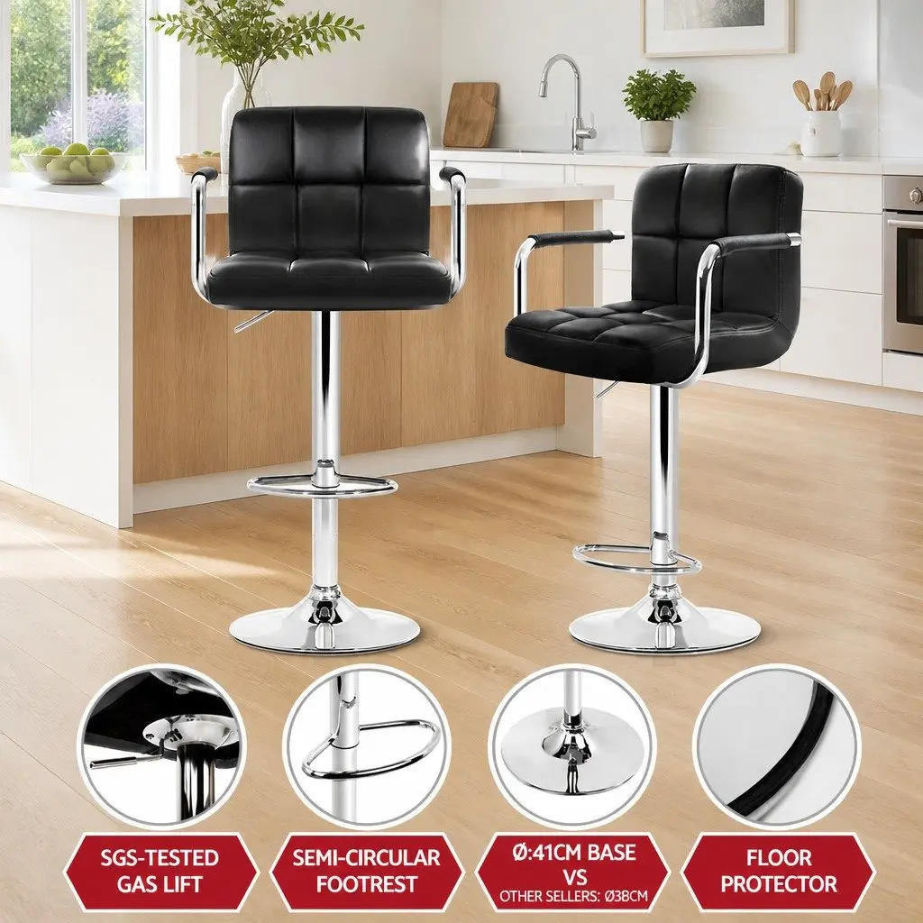 Bar Table and Stools Set with 360 Swivel