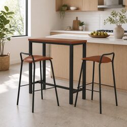 Comfortable Bar Table and Stools Set for Dining Spaces