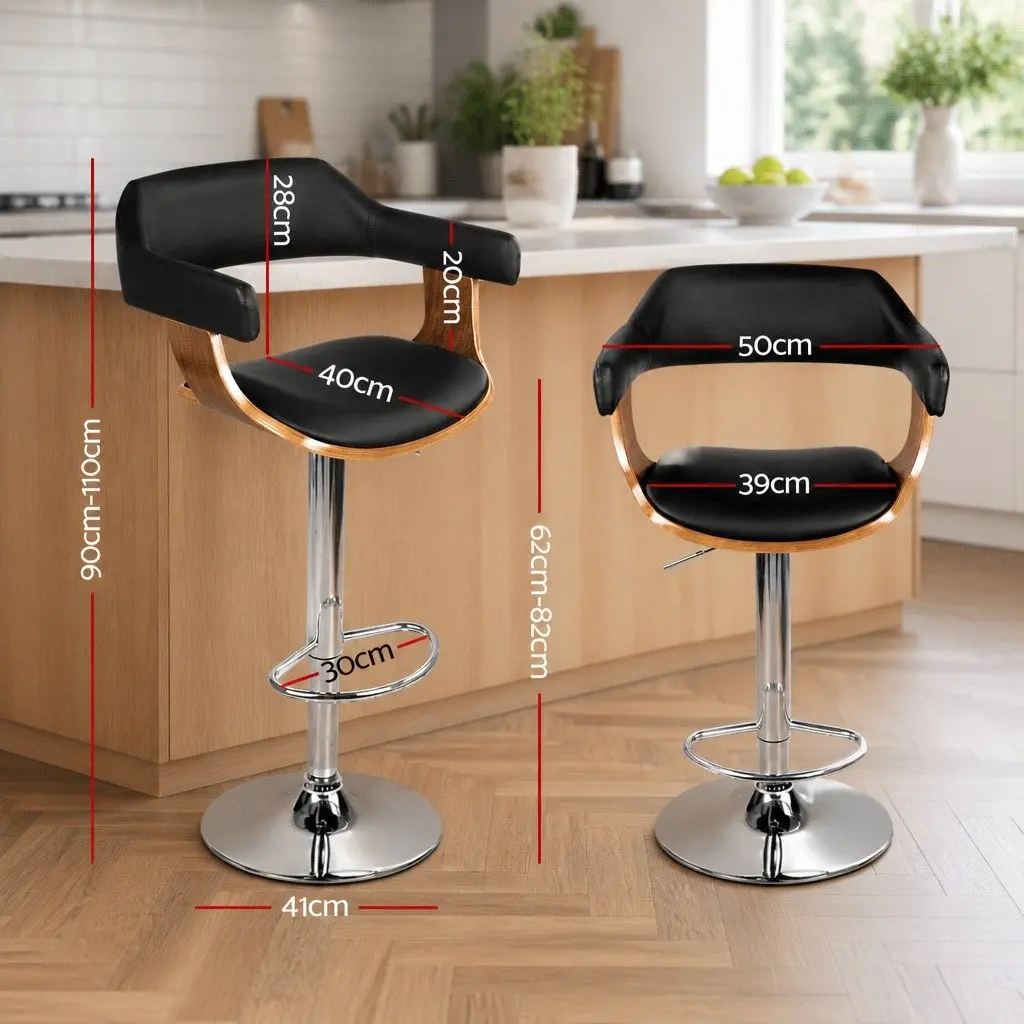 Bar Stool with Gas Lift Swivel and Chrome Base