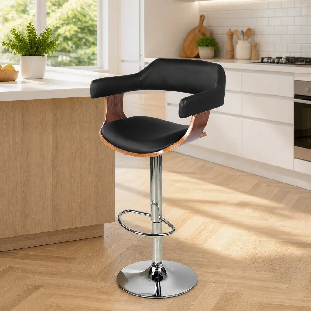 Bar Stool with Gas Lift Swivel and Chrome Base