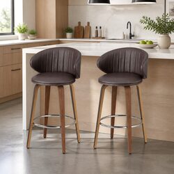 Comfortable Bar Stools Set of 2 for Dining Areas