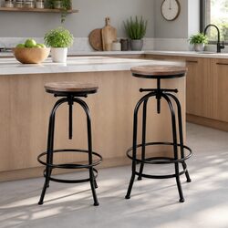 Comfortable Adjustable Bar Stools Set of 4