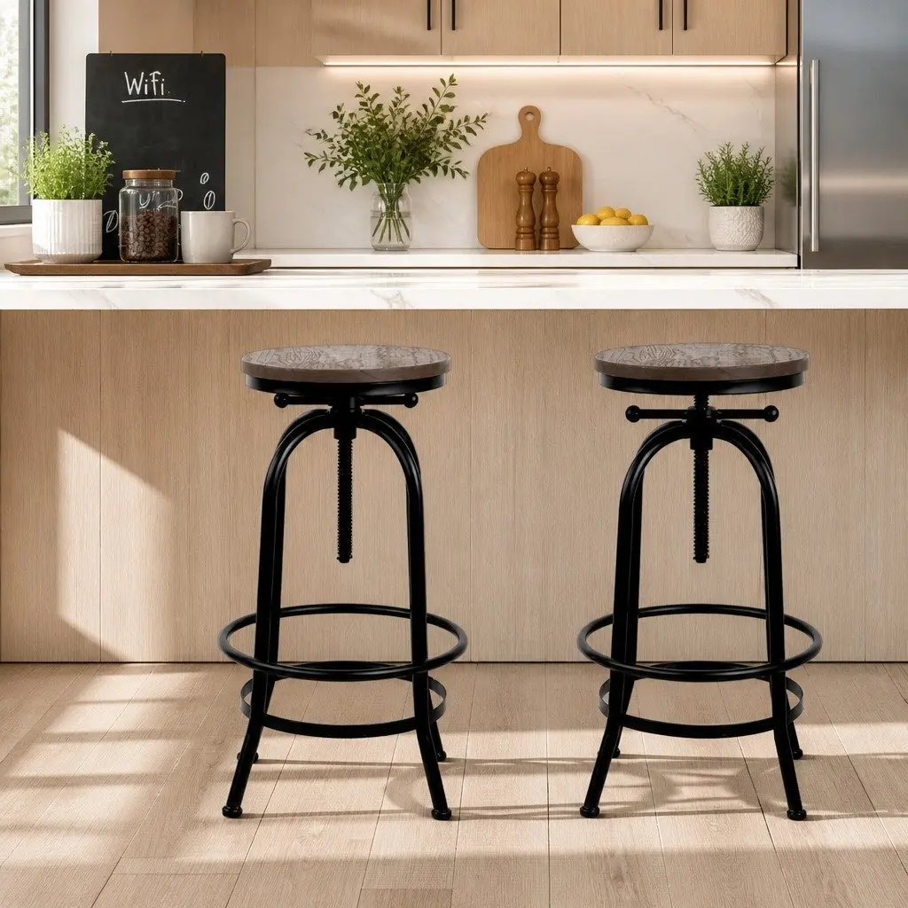 Adjustable Bar Stools Set of 4