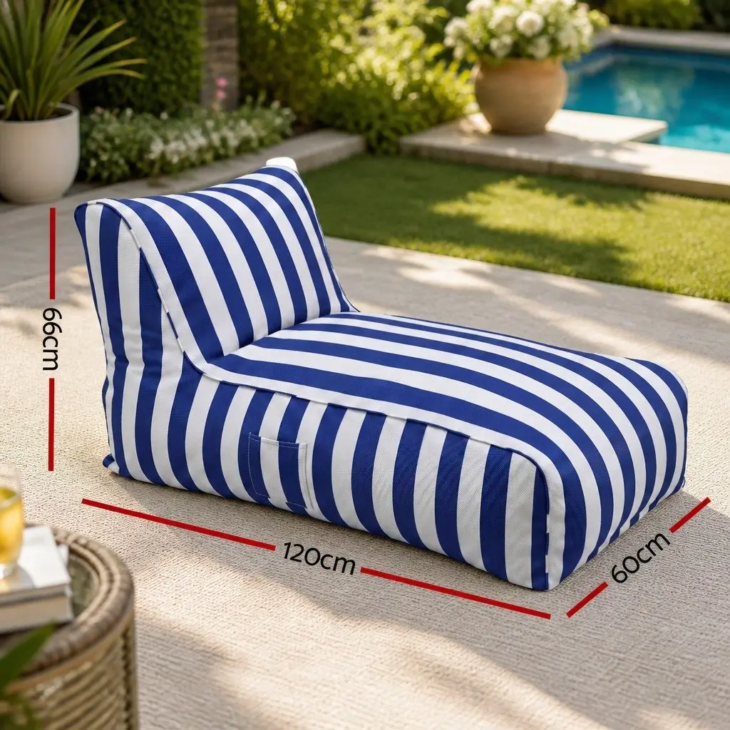L-Shape Bean Bag Chair Cover for Indoor and Outdoor
