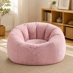 Durable Large Round Bean Bag Chair Cover for Everyday Use