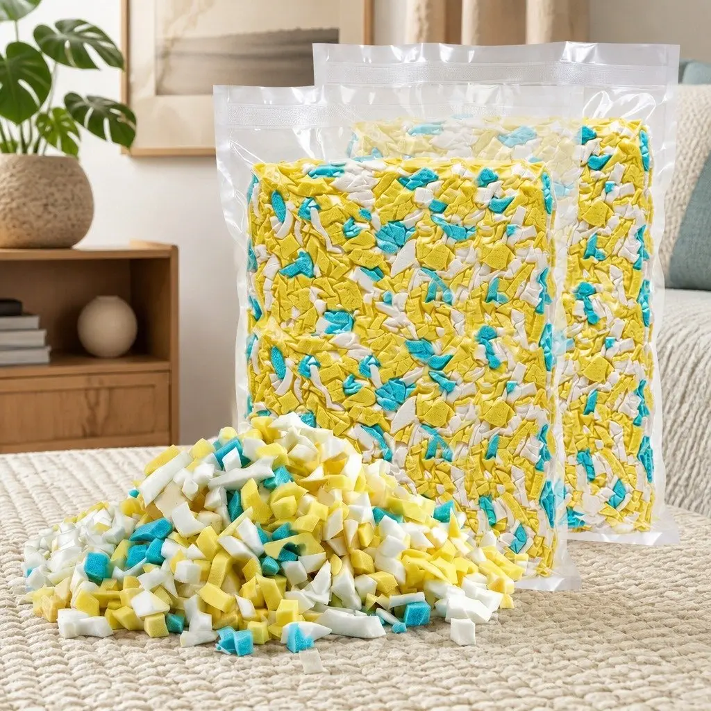 Bean Bag Filler 10lbs Shredded Memory Foam Filling High Density Soft Stuffing