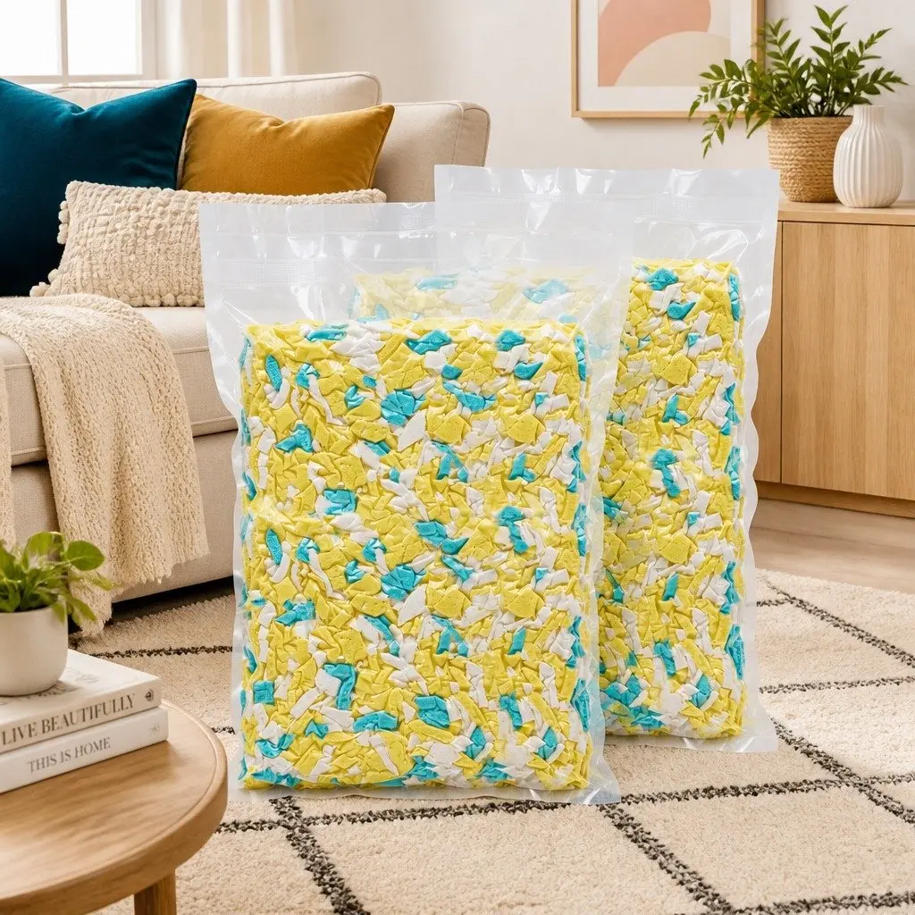 Shredded Memory Foam Filling 10lbs High Density Bean Bag Filler Soft Support