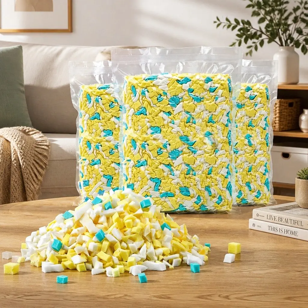 Bean Bag Filler Shredded Memory Foam 15lbs High Density Soft Stuffing for