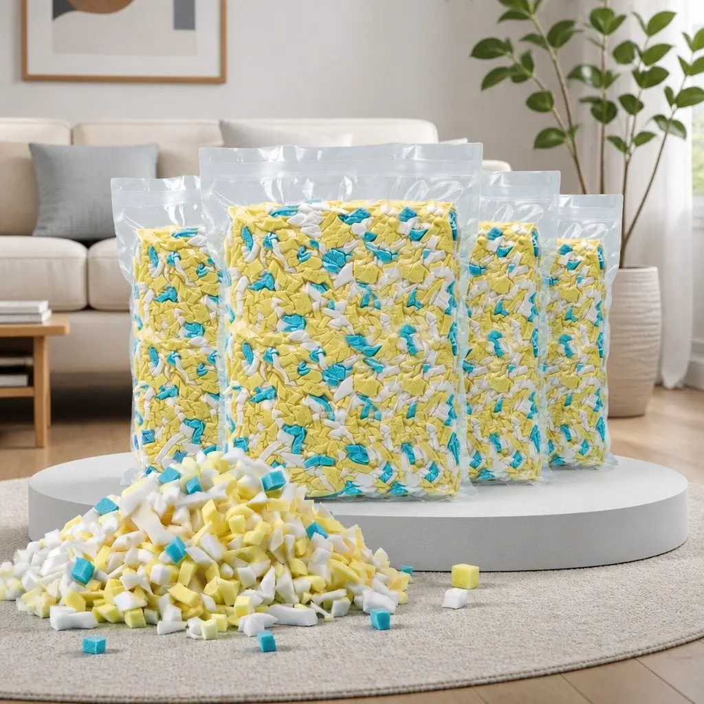 Bean Bag Filler 20lbs Shredded Memory Foam High Density Soft Filling Pillow