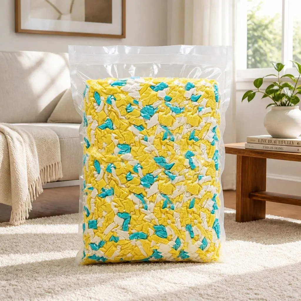 Bean Bag Filler Shredded Memory Foam 5lbs High Density Soft Filling
