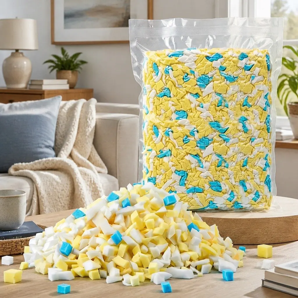 Bean Bag Filler Shredded Memory Foam 5lbs High Density Soft Filling