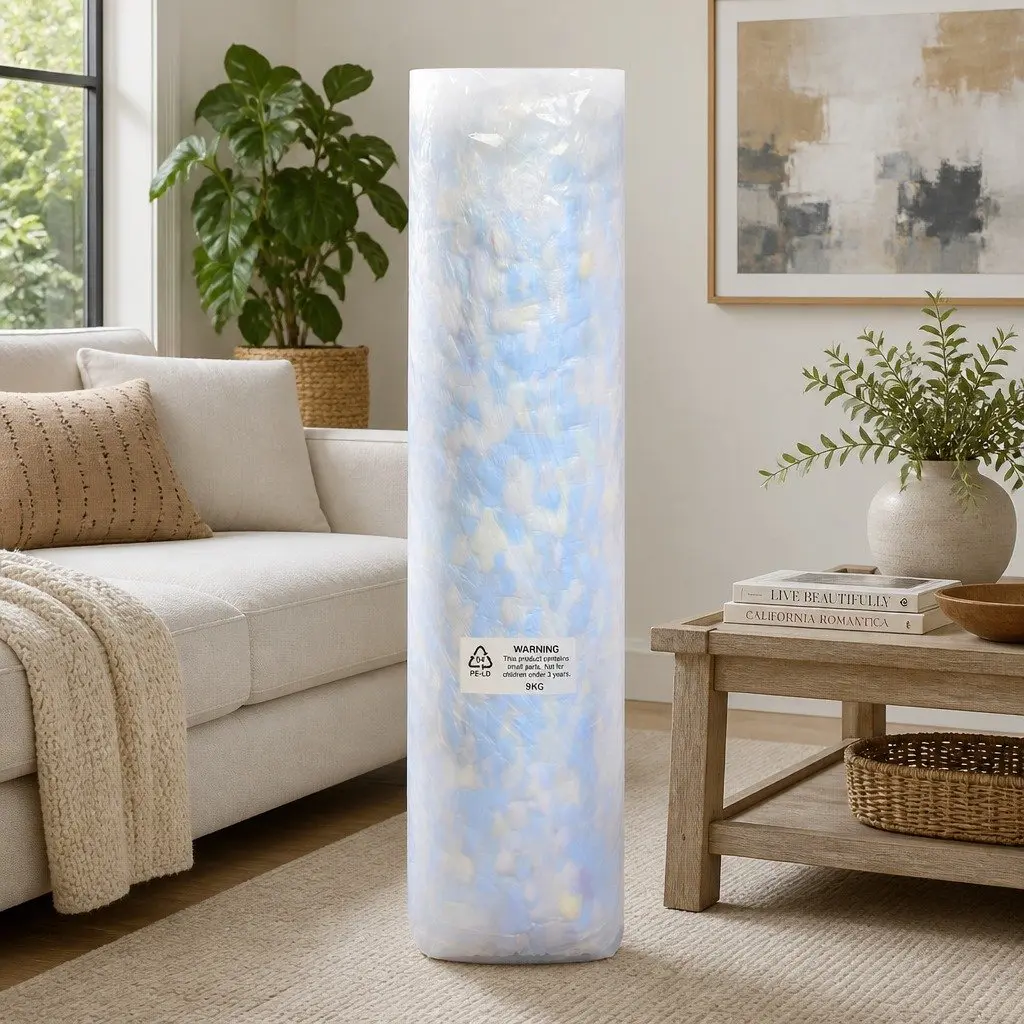 Shredded Memory Foam Bean Bag Cushion Filler 9KG Filling Large Hexagonal Grains