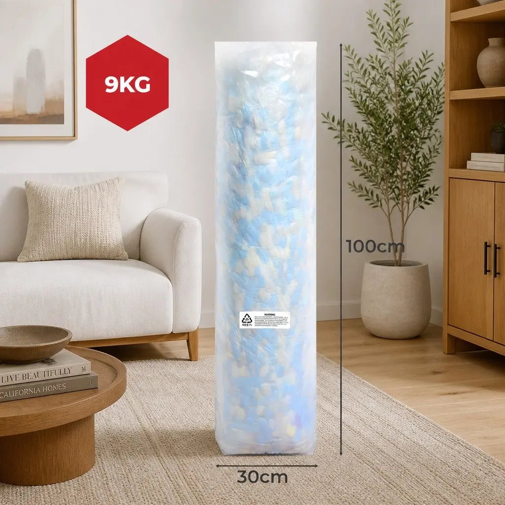 Shredded Memory Foam Bean Bag Cushion Filler 9KG Filling Large Hexagonal Grains