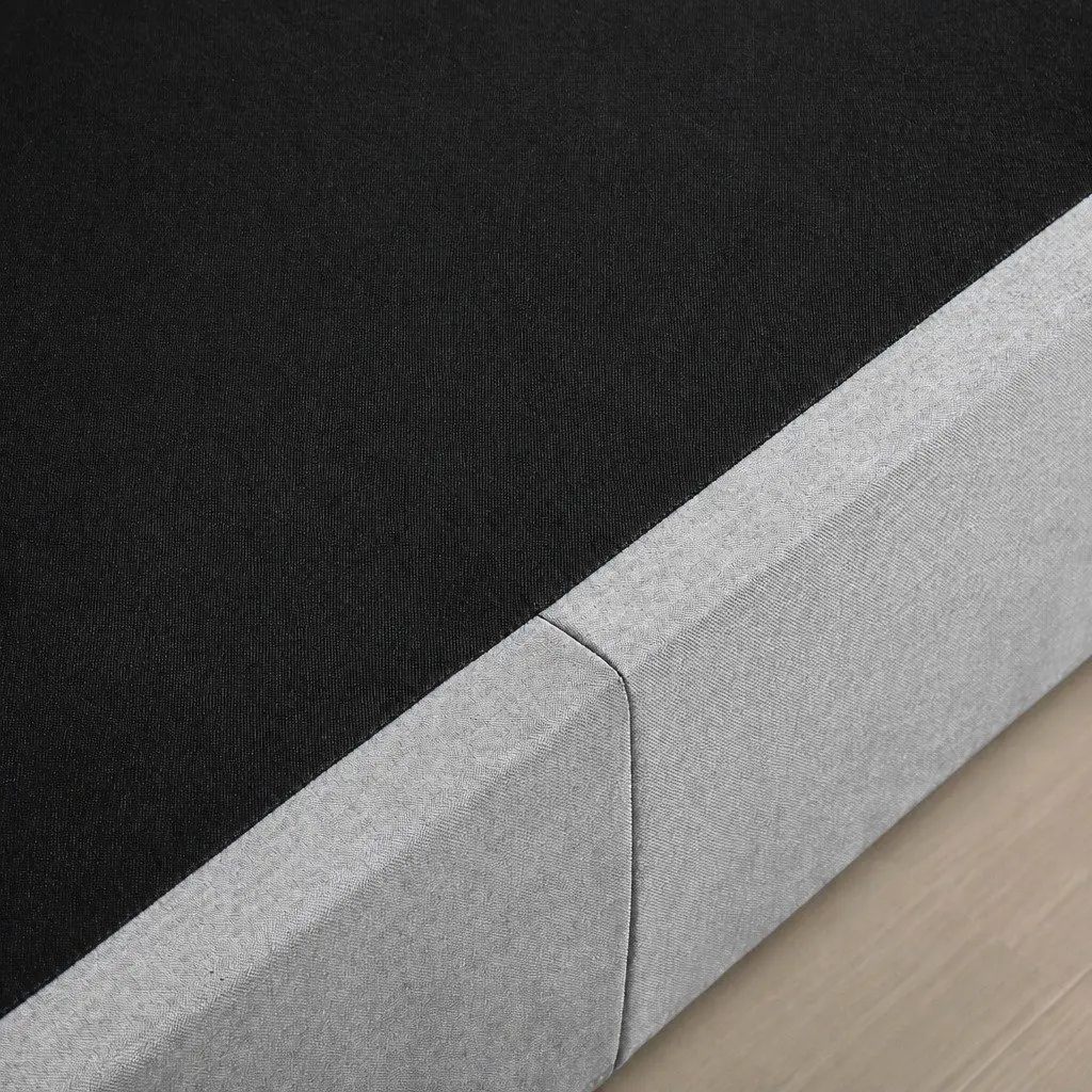 Queen Bed Frame Fabric Upholstered Tufted Grey Gas Lift Storage Wooden Arched