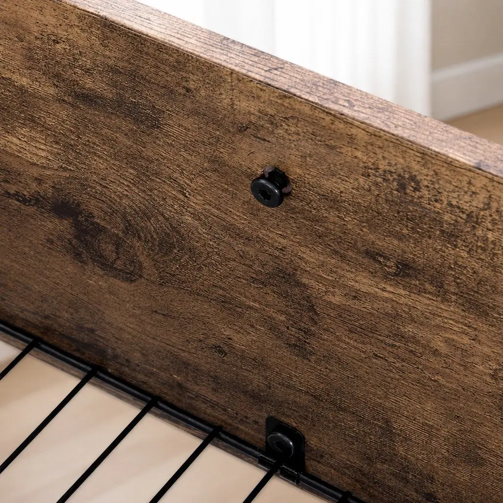 Set of 4 Under Bed Storage Drawers for Double Bed Frame Brown