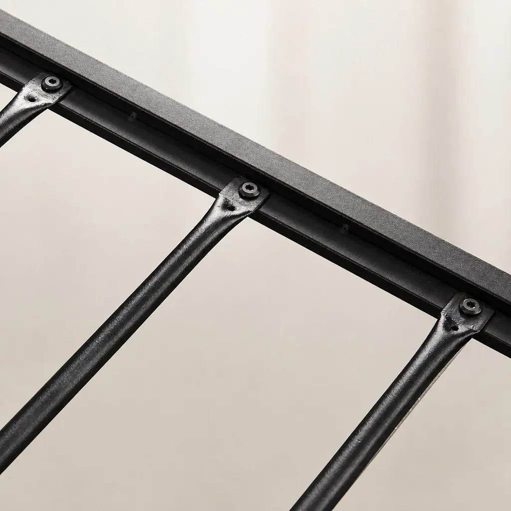 Double Bed Frame Mattress Base with Steel Slats and Support