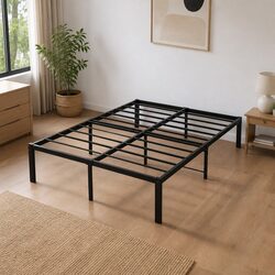Heavy Duty Metal Bed Frame with Storage Space