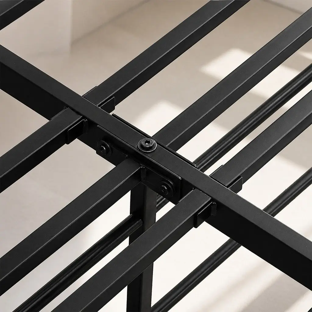 Heavy Duty Metal Bed Frame with Storage Space
