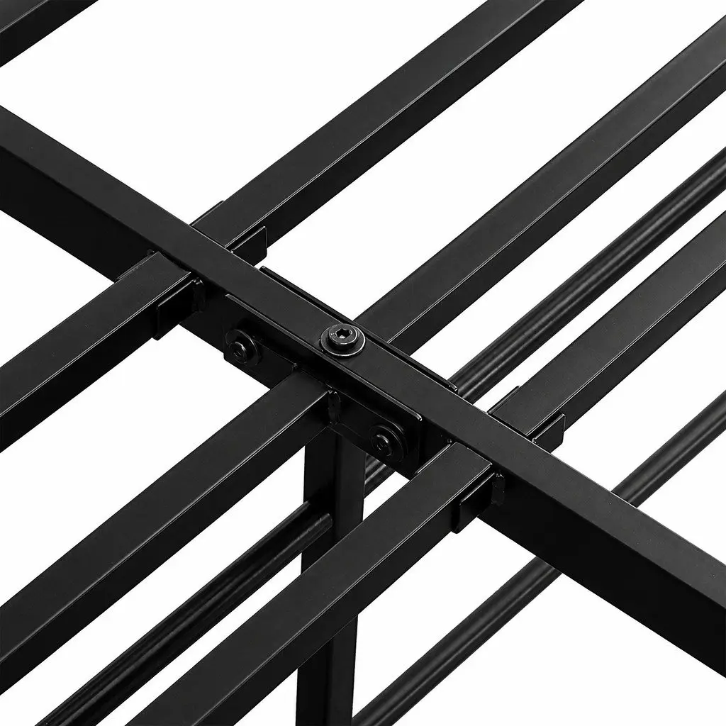 Metal Bed Frame Heavy Duty Full Size Black Steel Platform Foundation