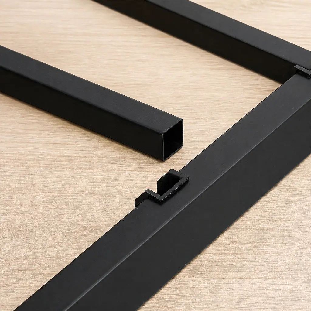 Metal Bed Frame Heavy Duty Full Size Black Steel Platform Foundation