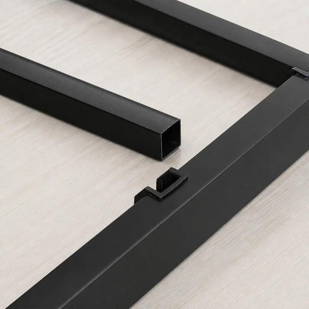 Metal Bed Frame Full Size Heavy Duty Storage Platform Slat Foundation Support Steel Black