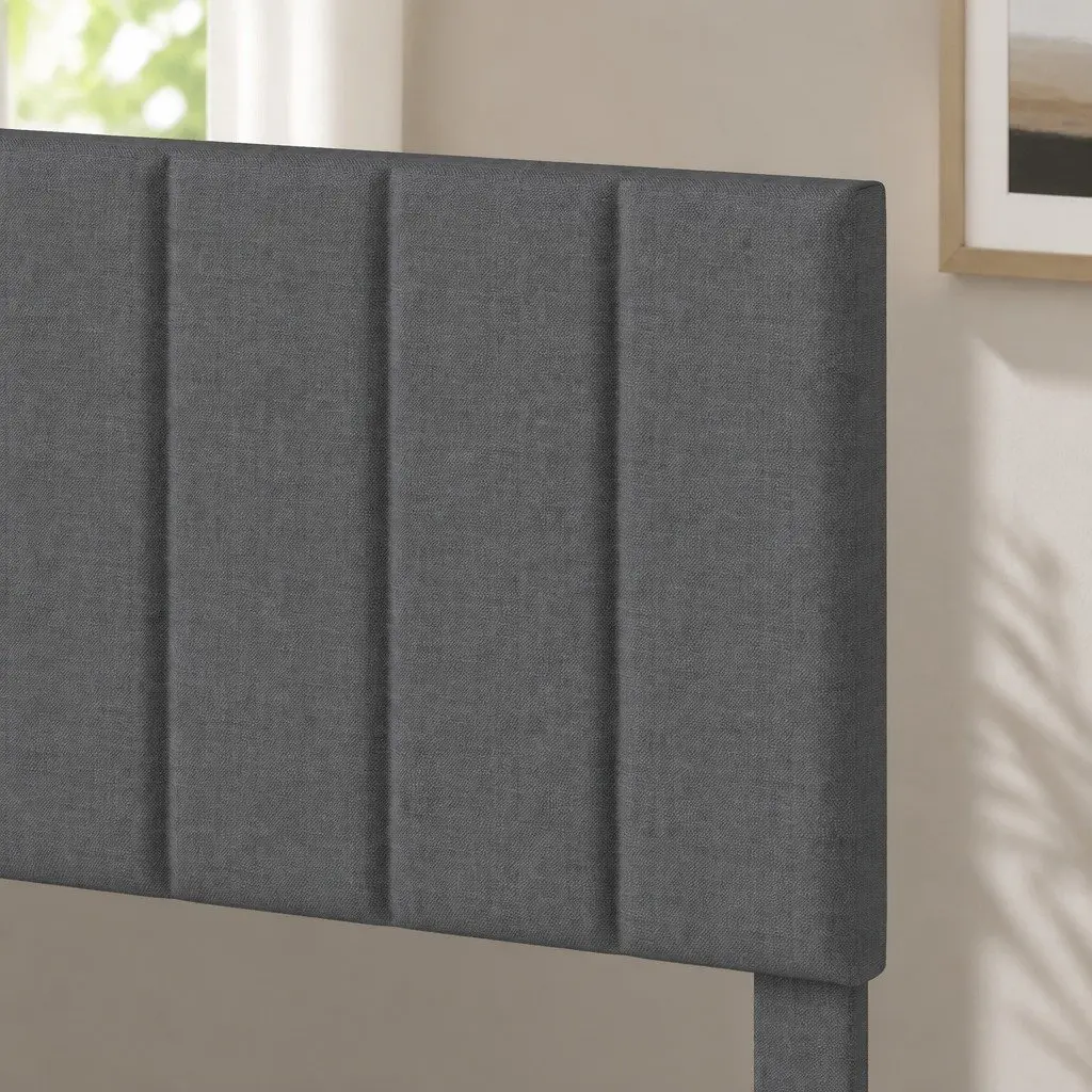 Double Size Upholstered Platform Bed Frame with Storage