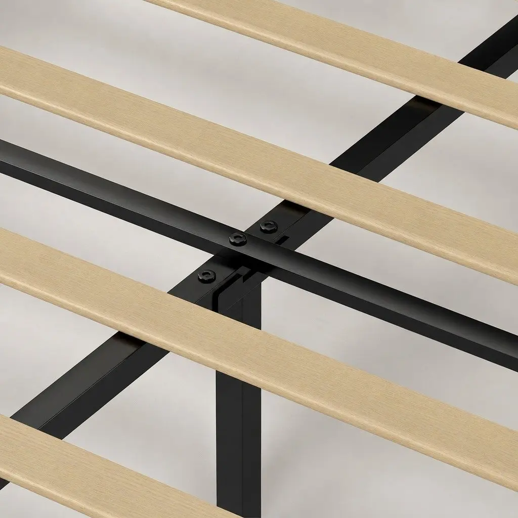 Double Size Upholstered Platform Bed Frame with Storage