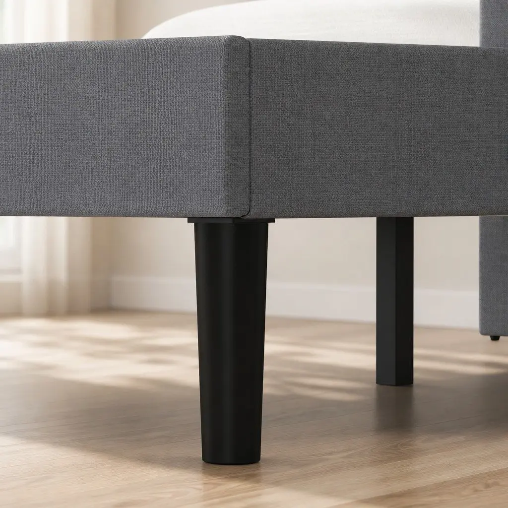 Upholstered Double Bed Frame with Storage