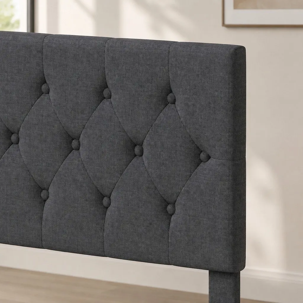 Queen Upholstered Bed Frame with Storage